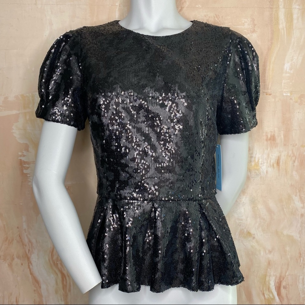 Antonio Melani Ozan Sequin Top Sz 8 - Picture 2 of 7
